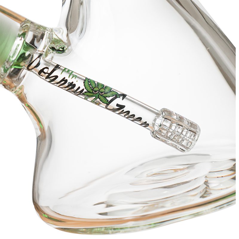 Johnny Green Thick Mini Bong Grid Percolator Slide