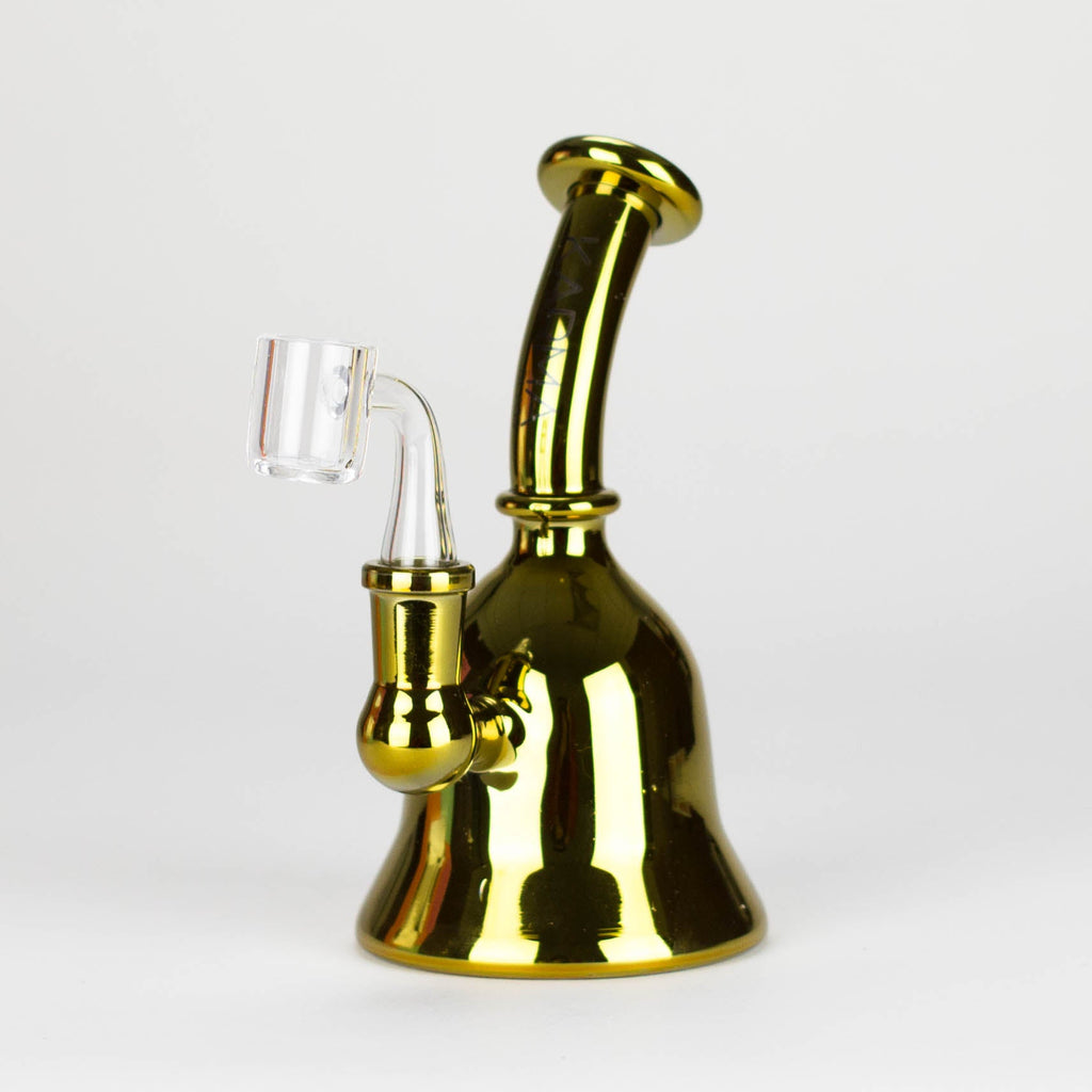 Karma | 6-Inch Golden Bell Dab Rig | Metallic Dab Rig – Blaze Boutique