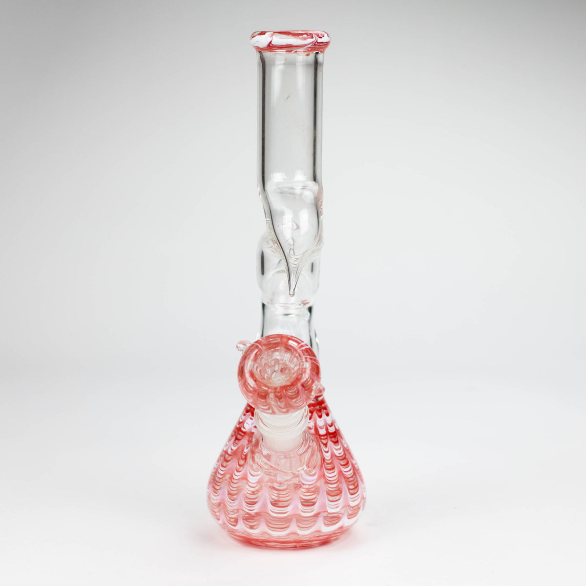 Front View of the Red Kink Zong 10 Inch Beaker Bong 