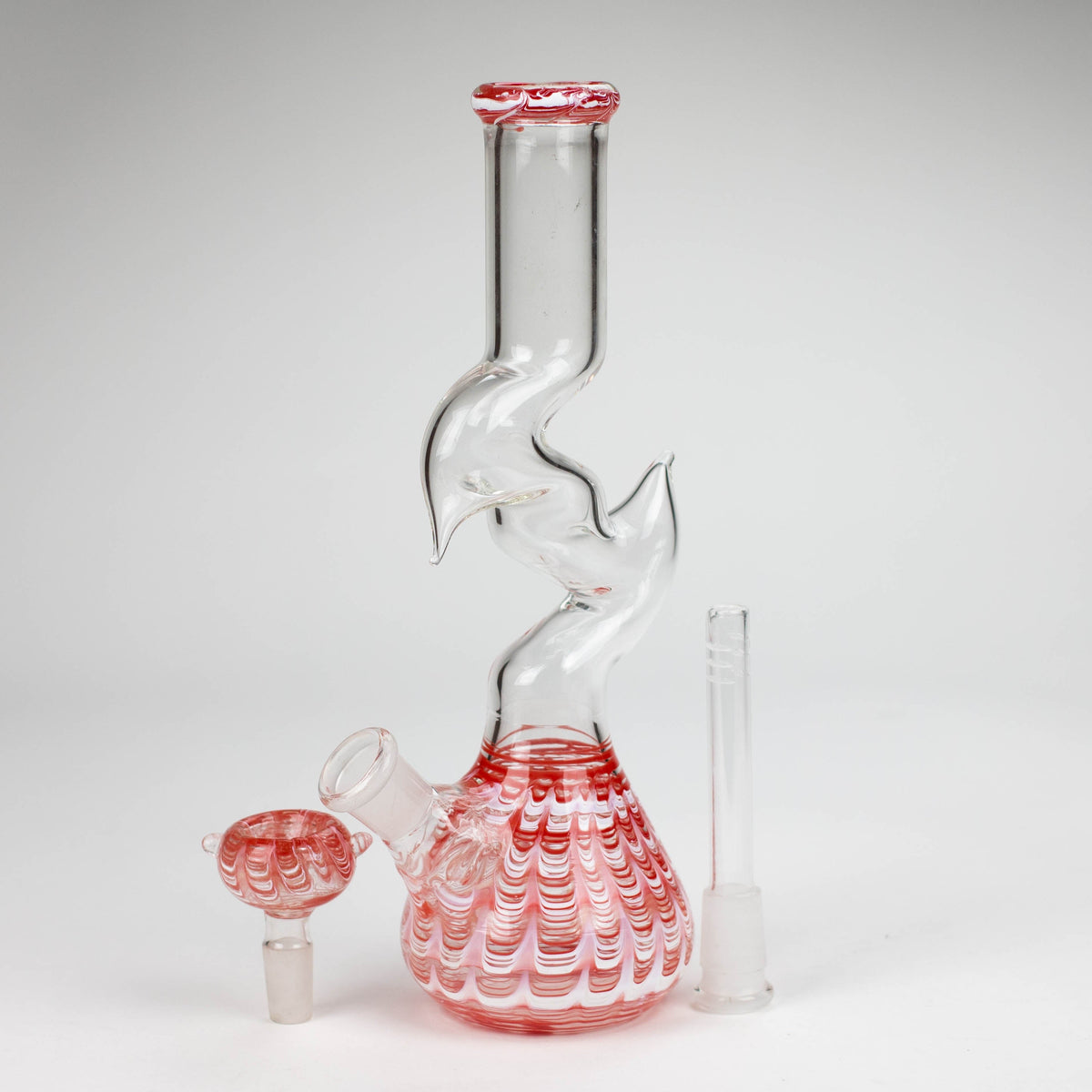 Kink Zong 10 Inch Beaker Bong with bowl piece and downstem