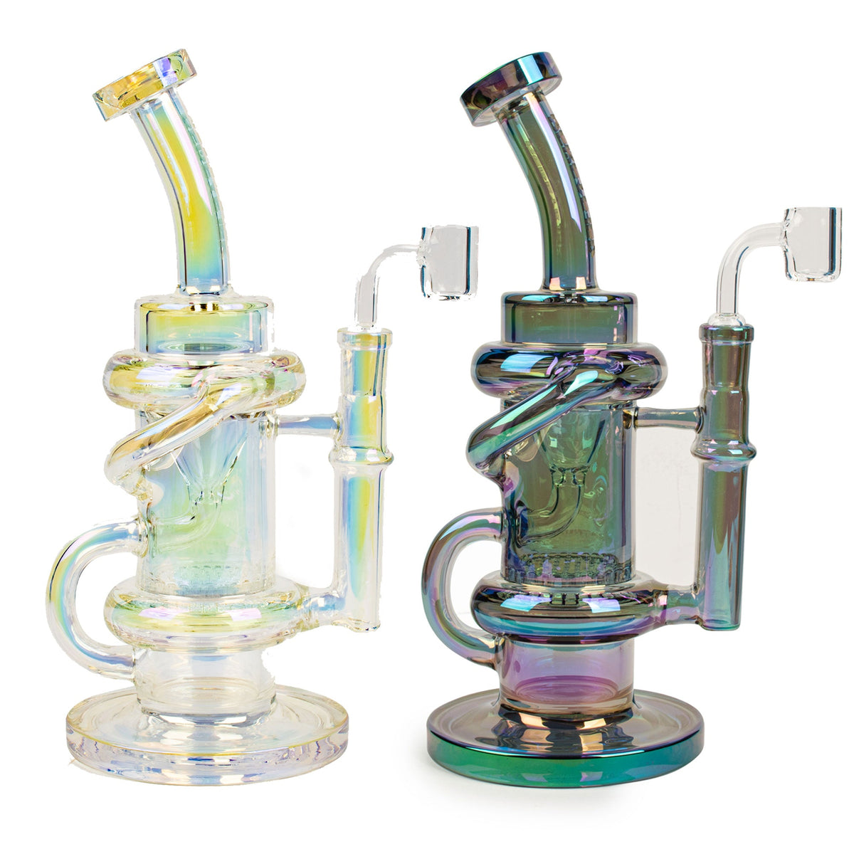Red Eye Tek Glitch Klein Recycler Dab Rig