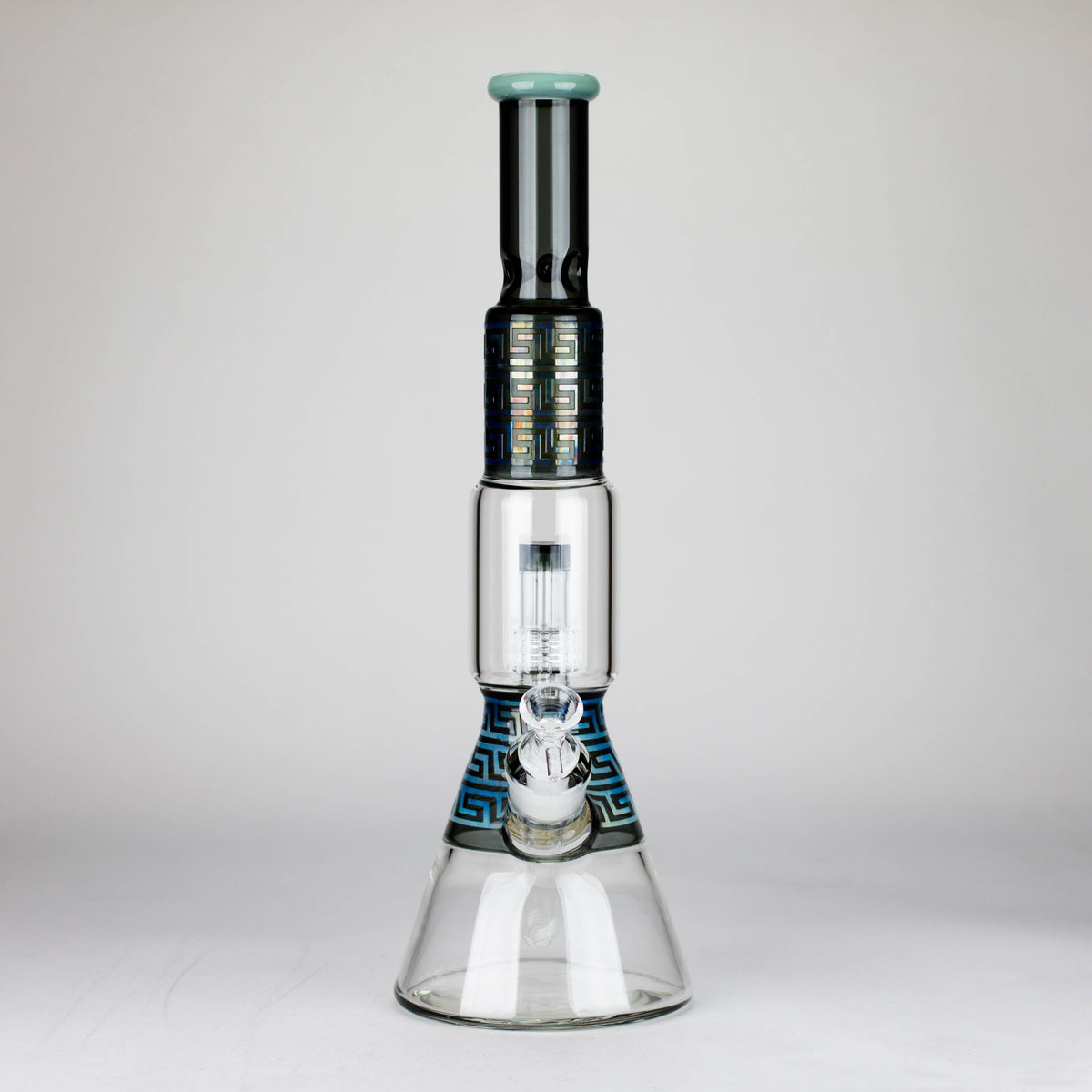 Front View of the Labyrinth Beaker Bong With Tree Perc