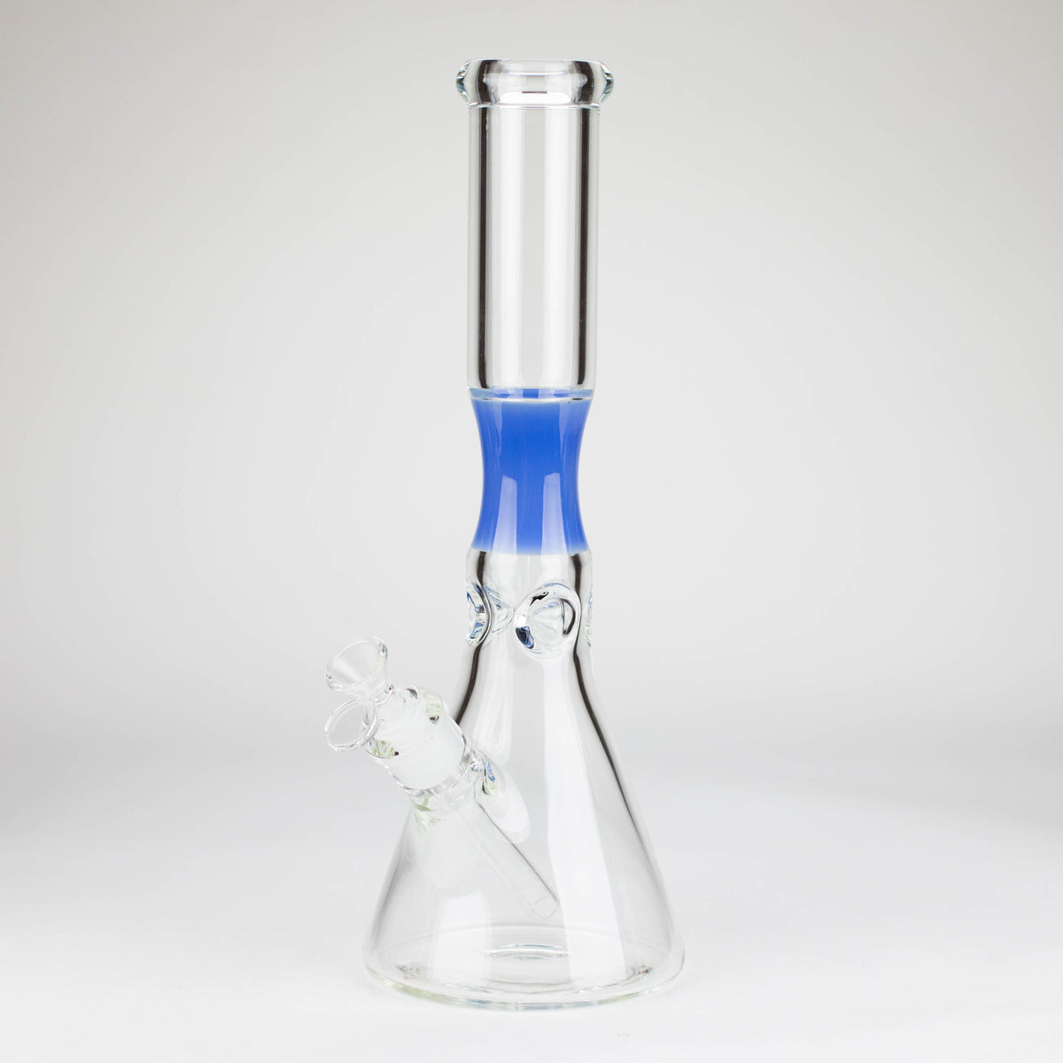 14 Inch Pinched Beaker Bong in Blue