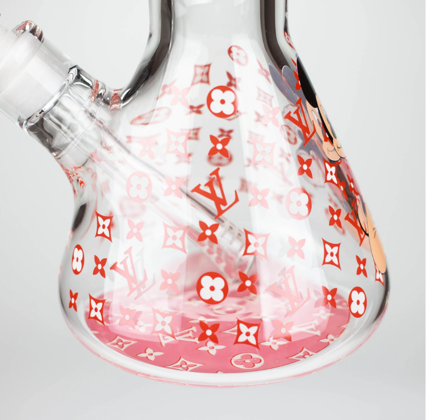 Glass Base of the 14-Inch Louis Vuitton Cartoon Bong