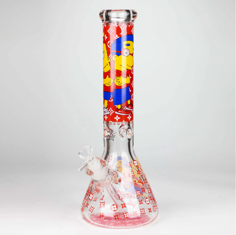 14-Inch Louis Vuitton Cartoon Bong with Simpsons Design