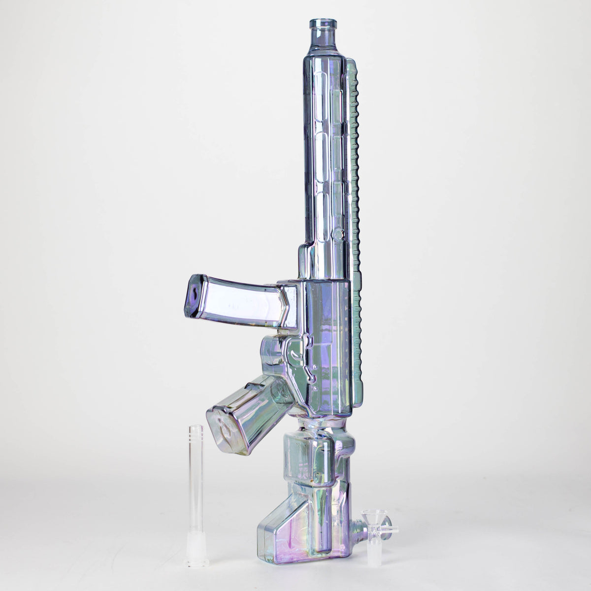 Machine Gun Glass Bong in 22 Inches