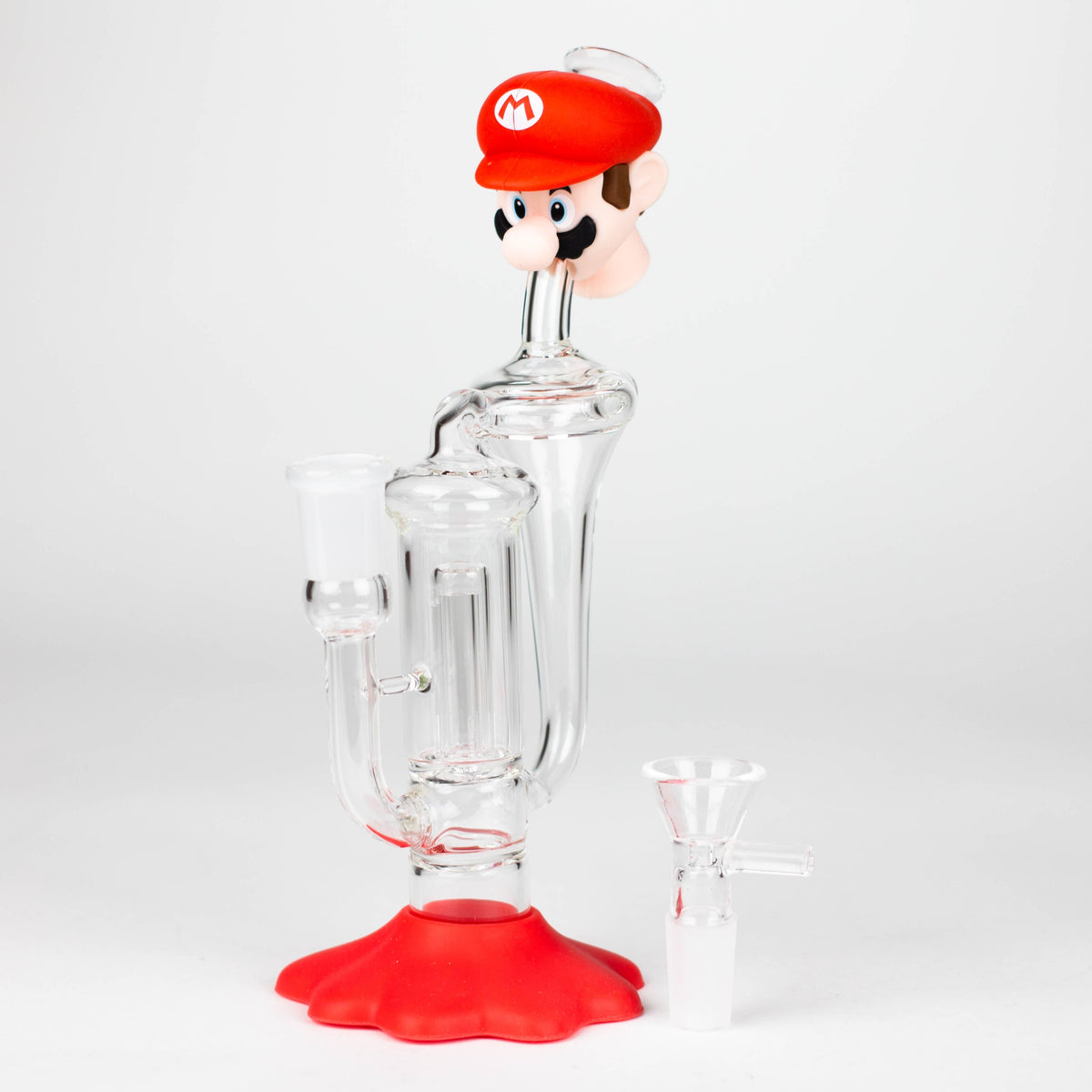 8 Inch Mario Bong with Showerhead Percolator