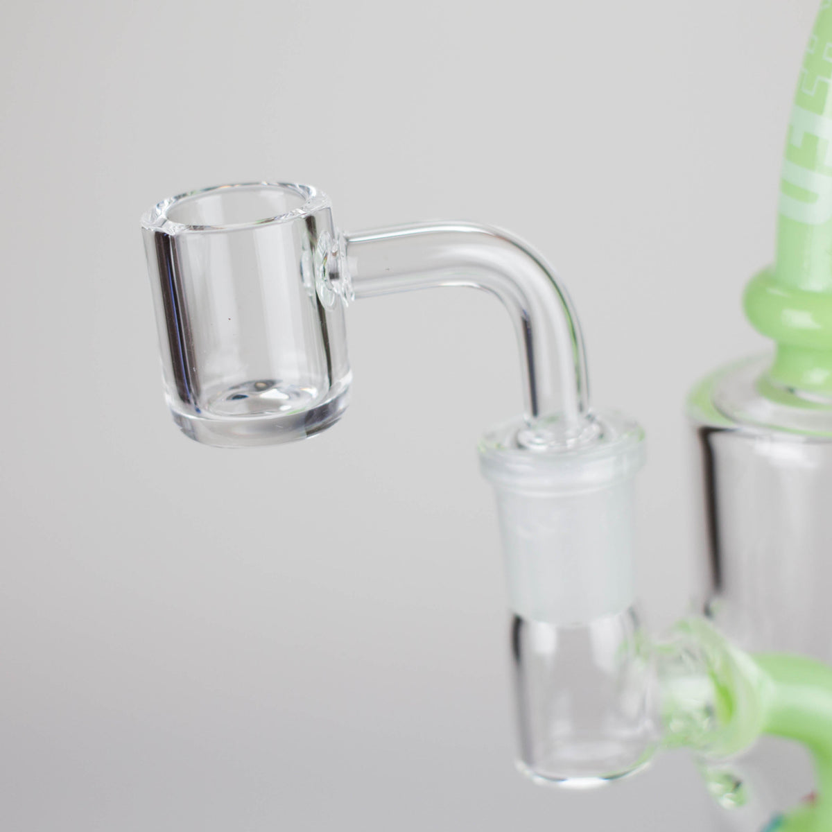 Quartz Banger for the 7 Inch Marshmallow Dab Rig With Donut Perc by WENEED Glass