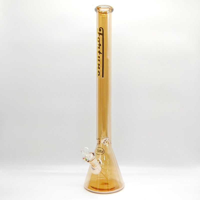 24 Inch Massive Sunset Beaker Bong by Fortune Glass in Yellow