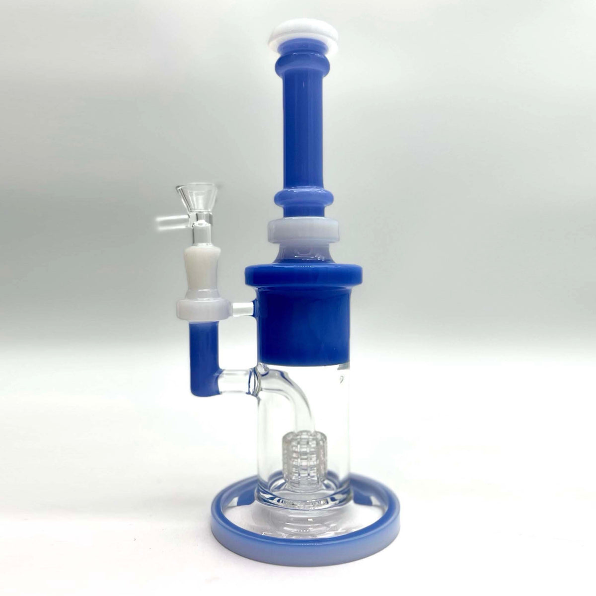 10 Inch Blue Matrix Diffuser Glass Bong