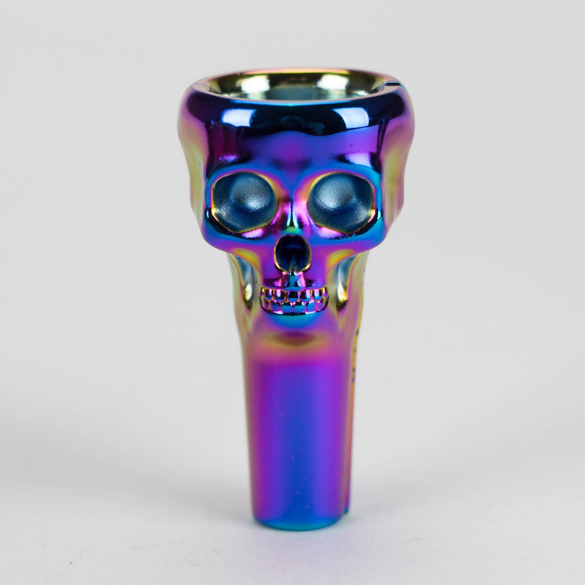 Magnetic Skull Rainbow Metal Bowl Piece from Banger Bros