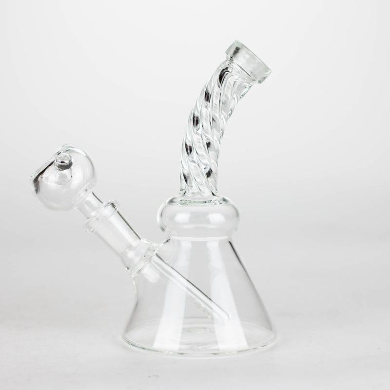 6 Inch Mini Beaker Bong with big bowl piece