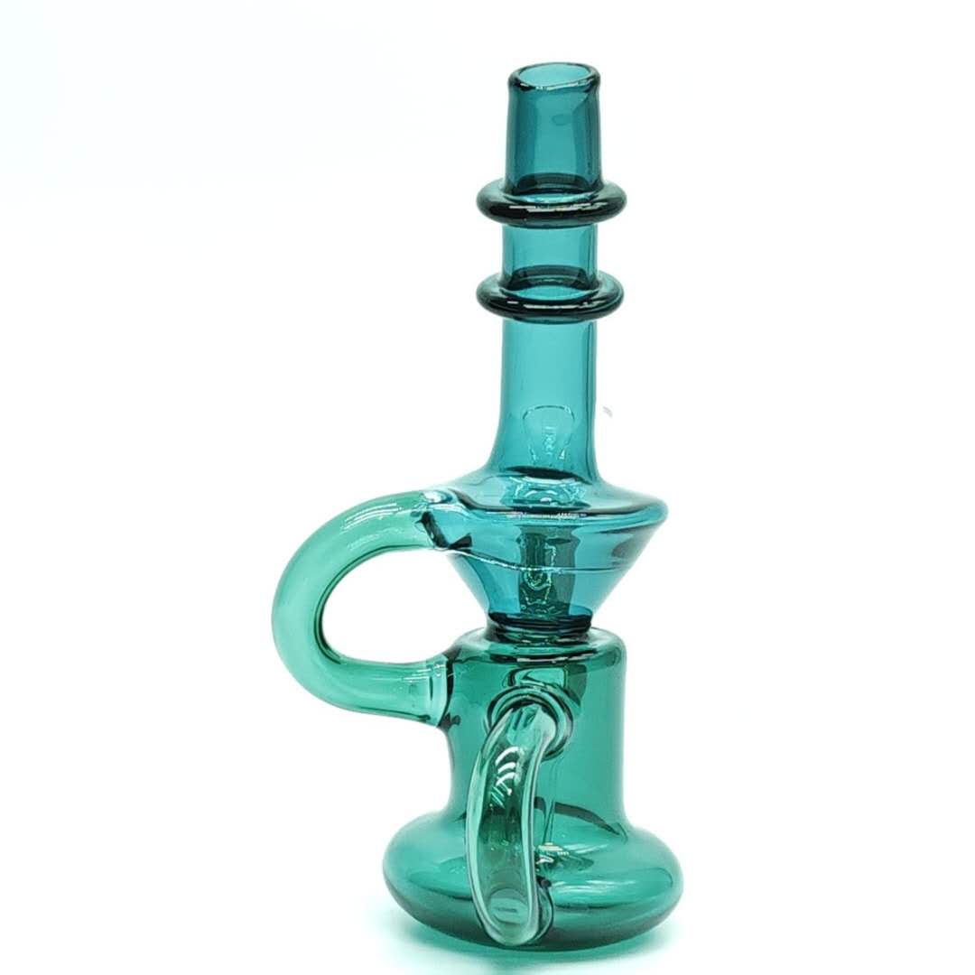 Mini Circ Perc Recycler Bong in Green