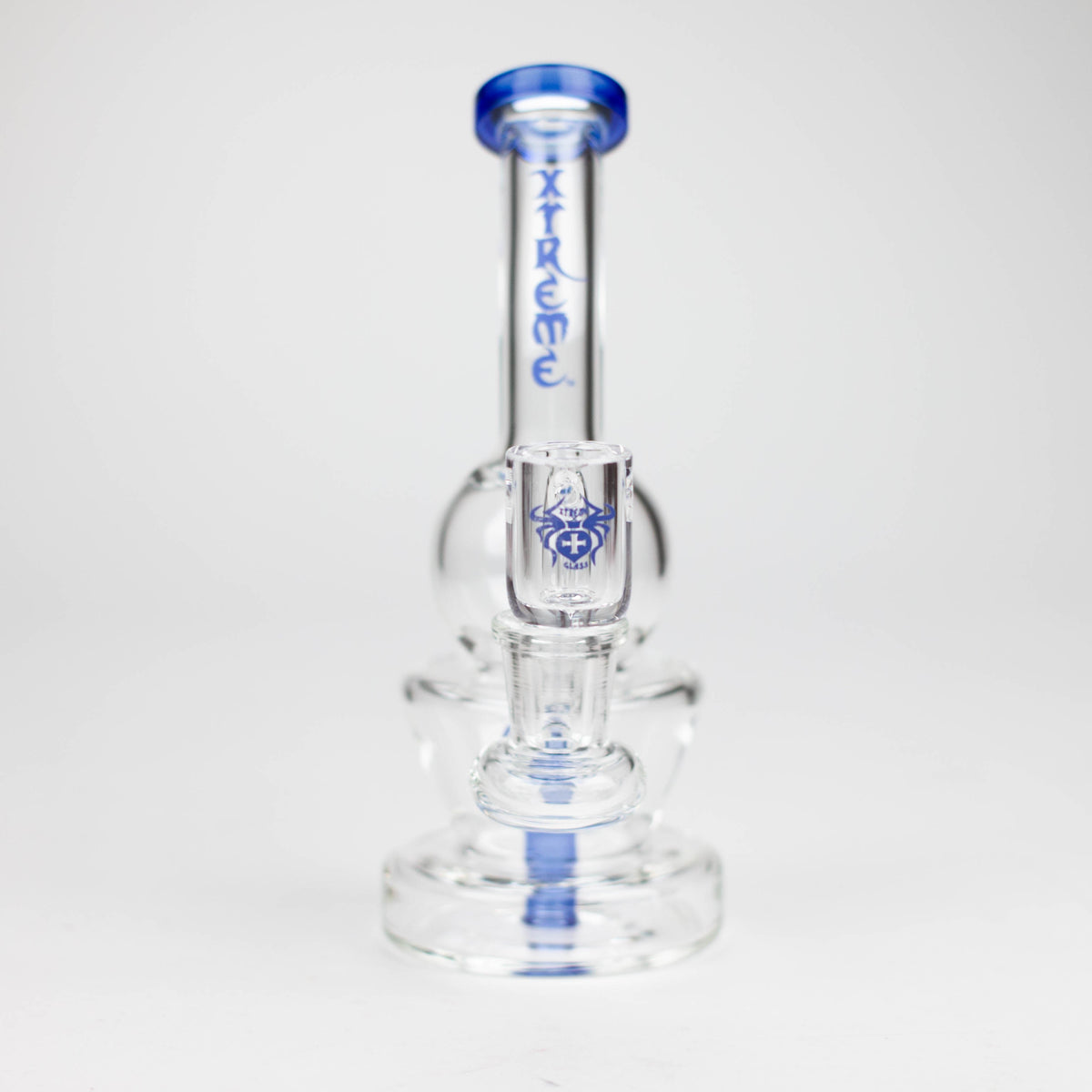 7 Inch Mini Dab Rig Hybrid with Quartz Banger by XTREME Glass