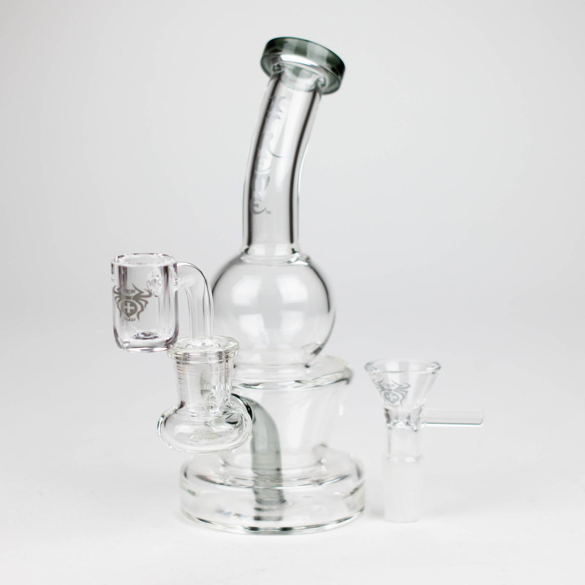 7 Inch Mini Dab Rig Hybrid by XTREME Glass