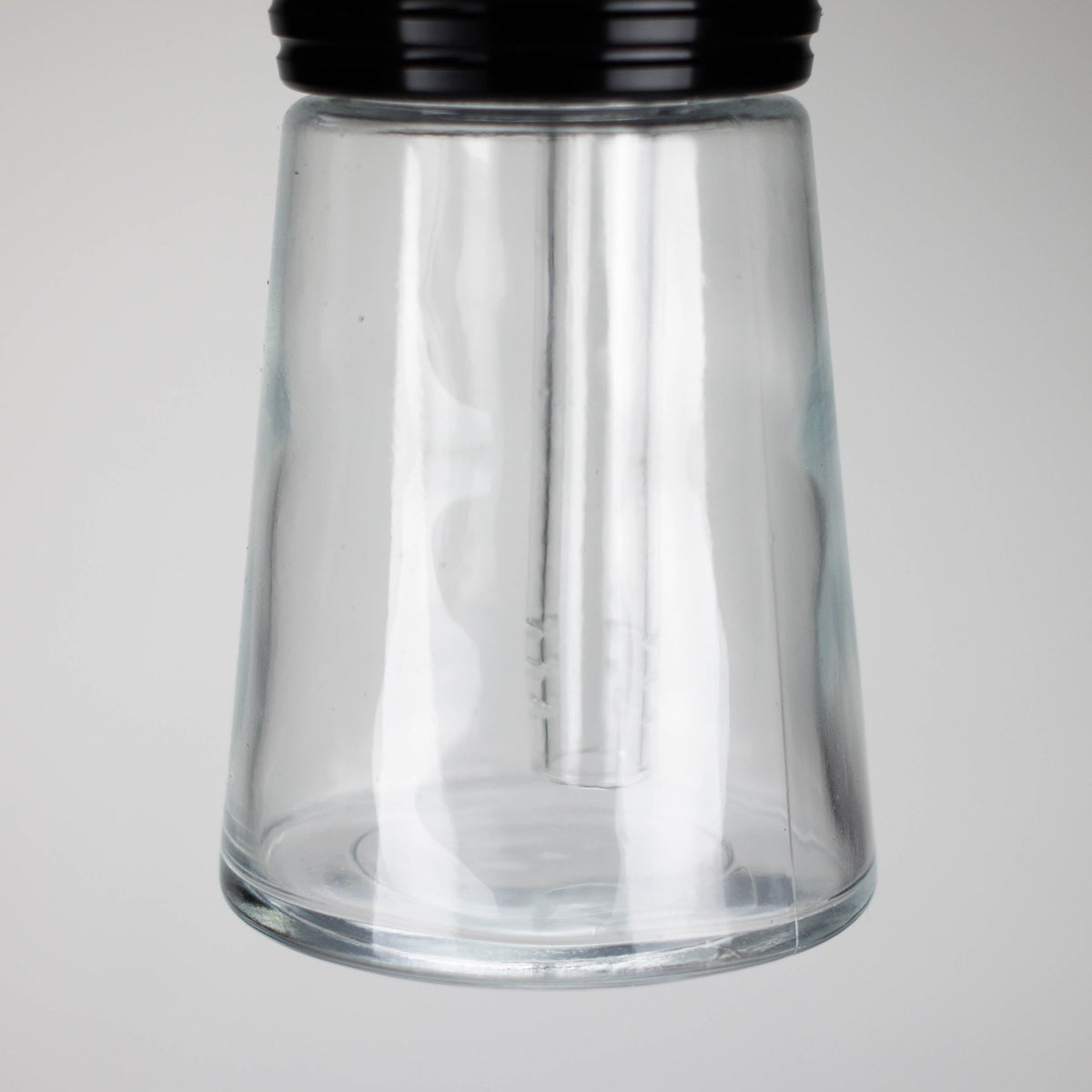 Base of the 6-Inch Mini Glass Bong with Aluminum Cap