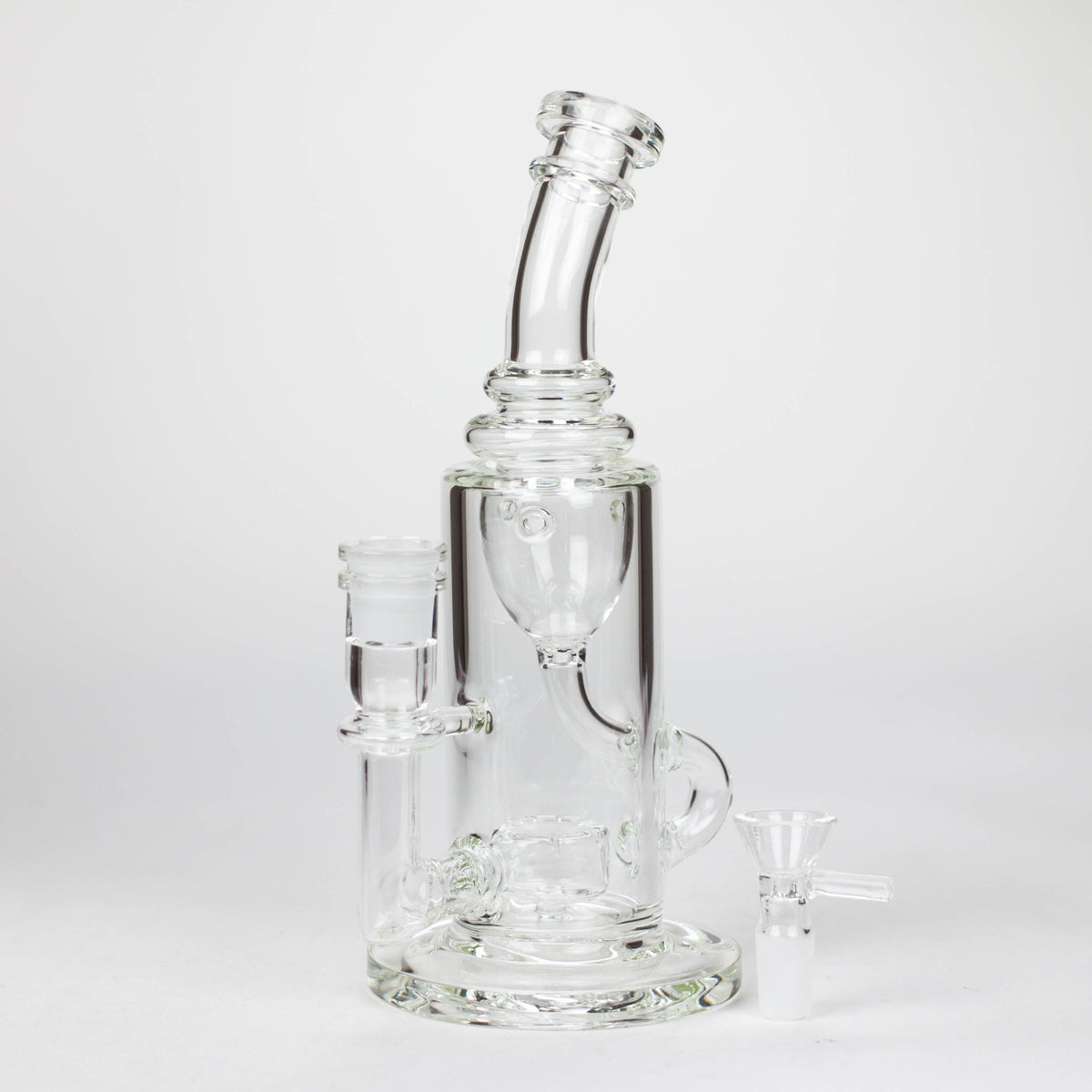 10 Inch Glass Recycler Bong with Tire Diffuser