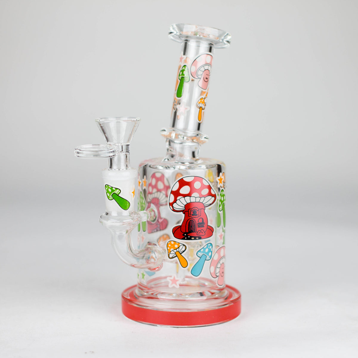 7" Mini Shroom Bong With Percolator