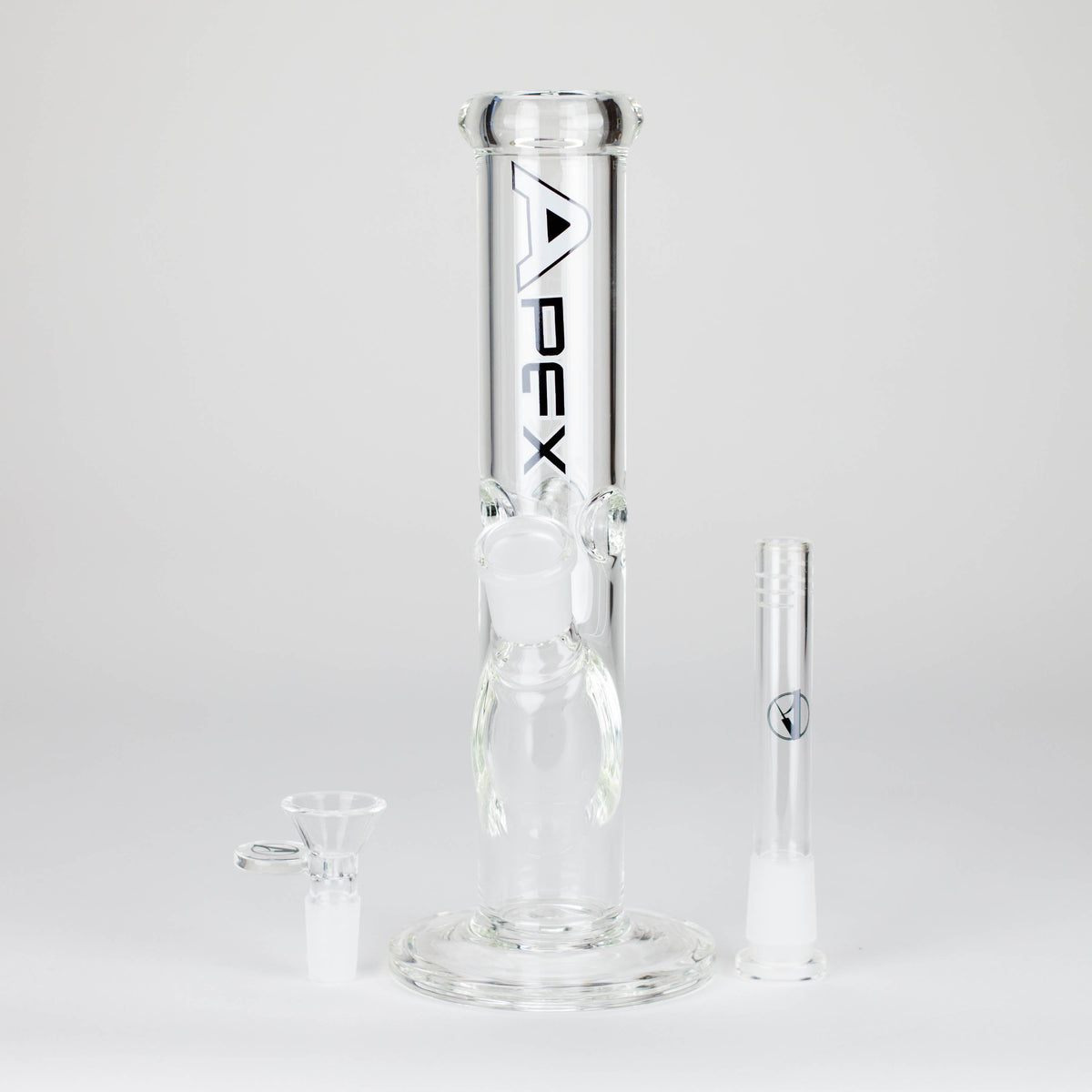 Apex 9-Inch Mini Straight Tube Bong with Bowl Piece and Downstem