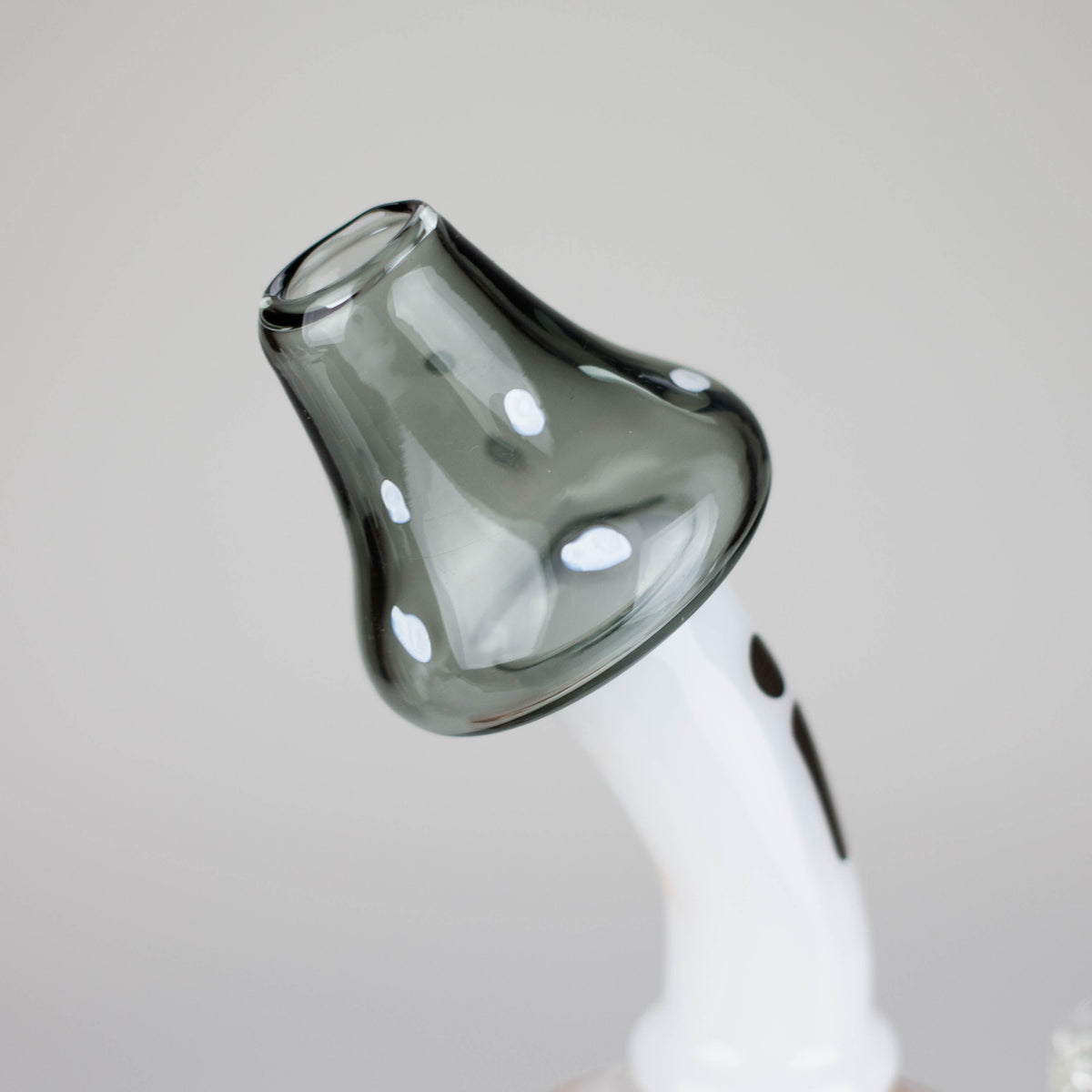 Mouthpiece of the Mushroom Dab Rig With Diffuser from Infyniti Glass