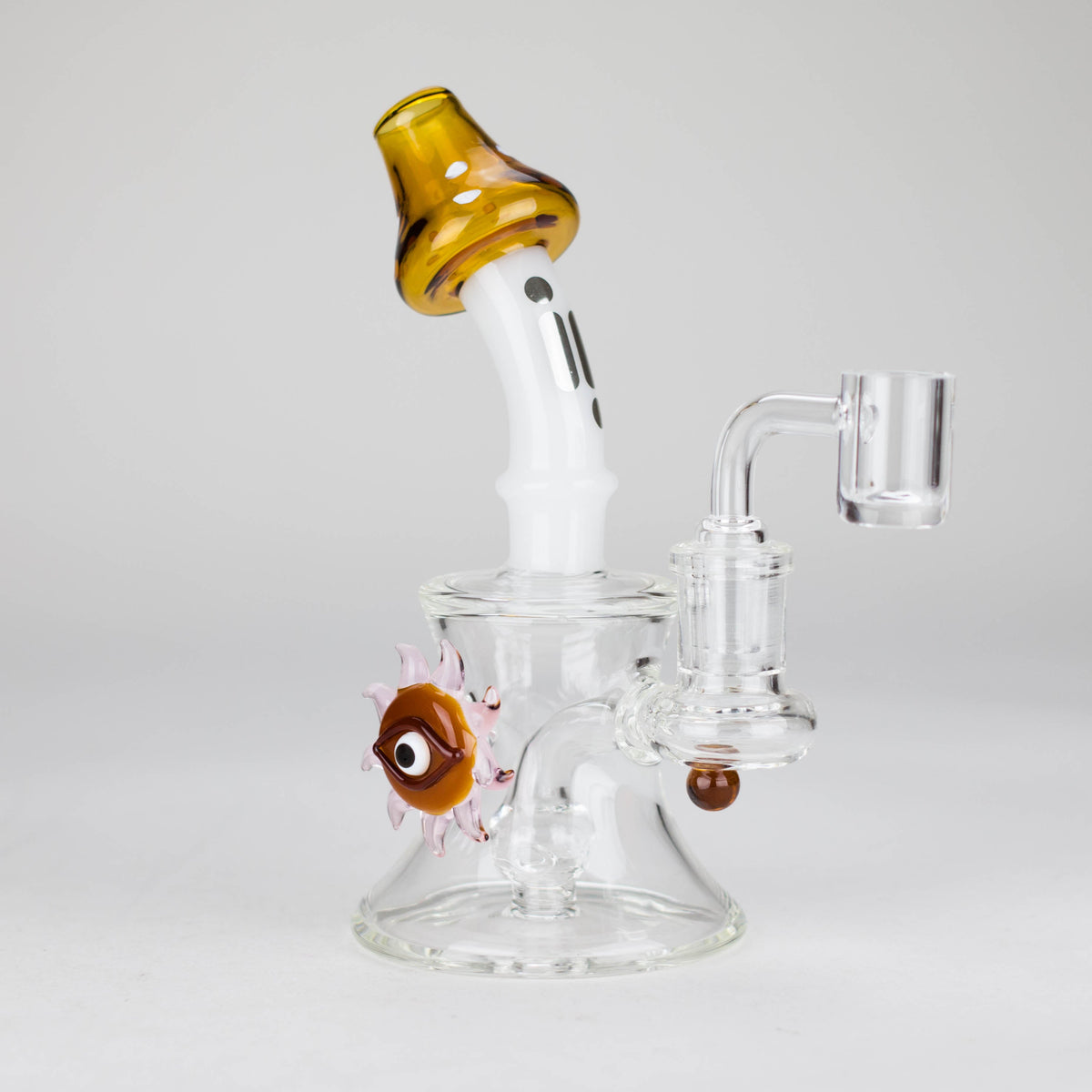 6 Inch Mushroom Dab Rig With Diffuser from Infyniti Glass