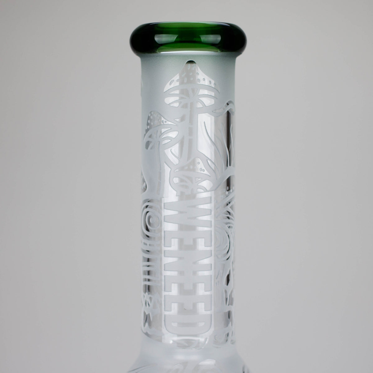 Glass Neck of the 16 Inch Mushroom Forest Beaker Bong from WENEED Glass