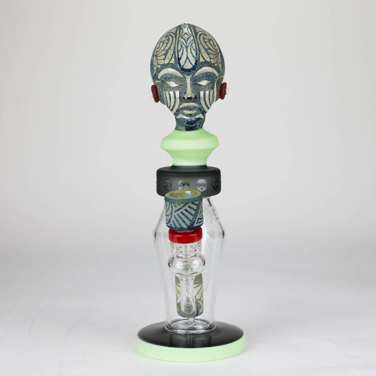 Front View of the 12 Inch Mystic Spirit Bong by WENEED Glass