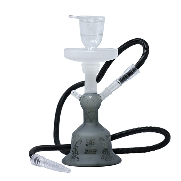 13 Inch Sandblasted Hookah Set from Nice Glass