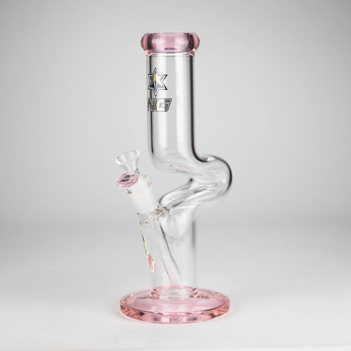 Nice Glass Zong Bong in Pink