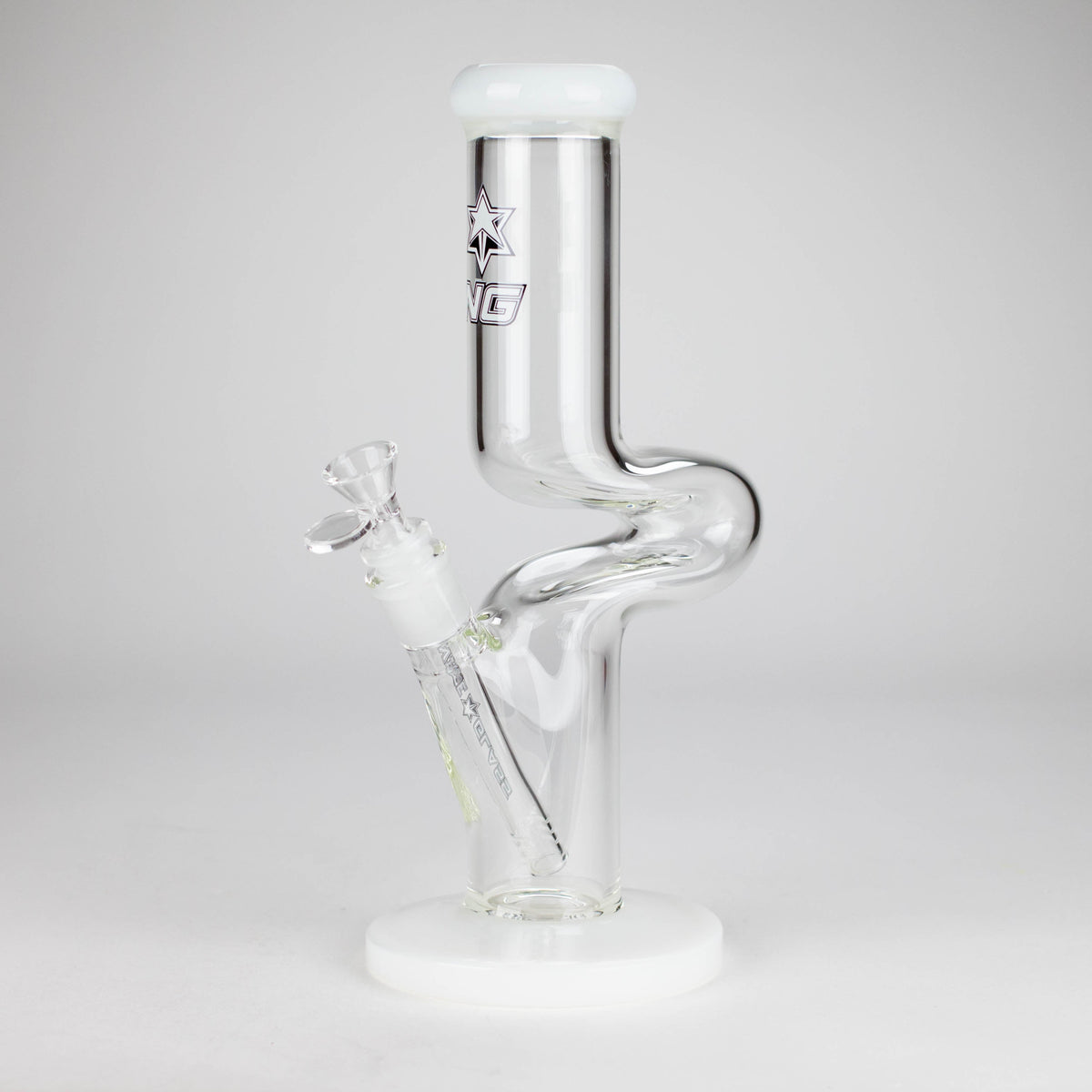 Nice Glass Zong Bong in White