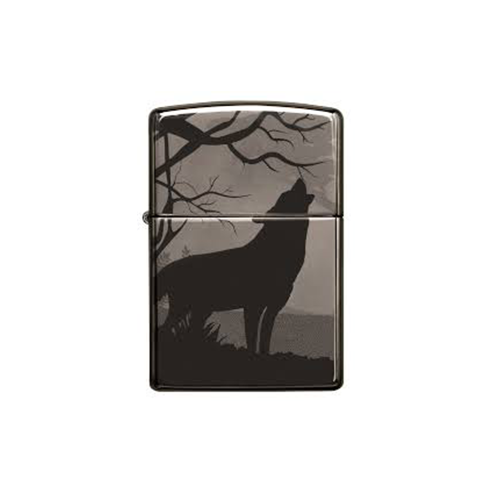 Night Wolf Zippo Lighter