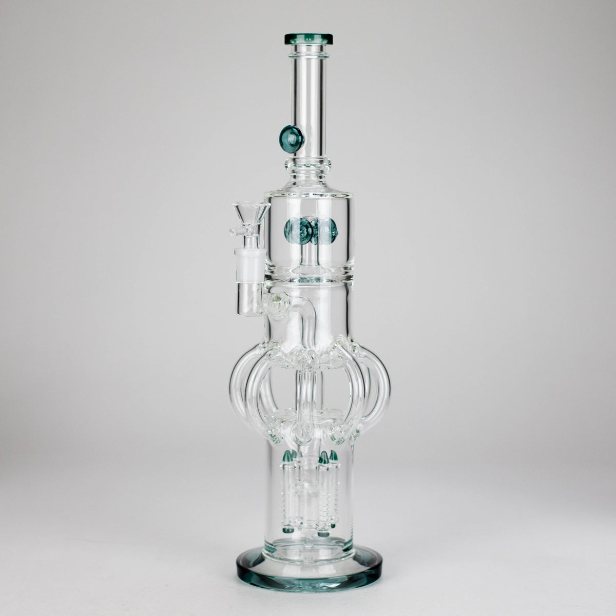 Octopussy Recycler Percolator Bong in Jade Green