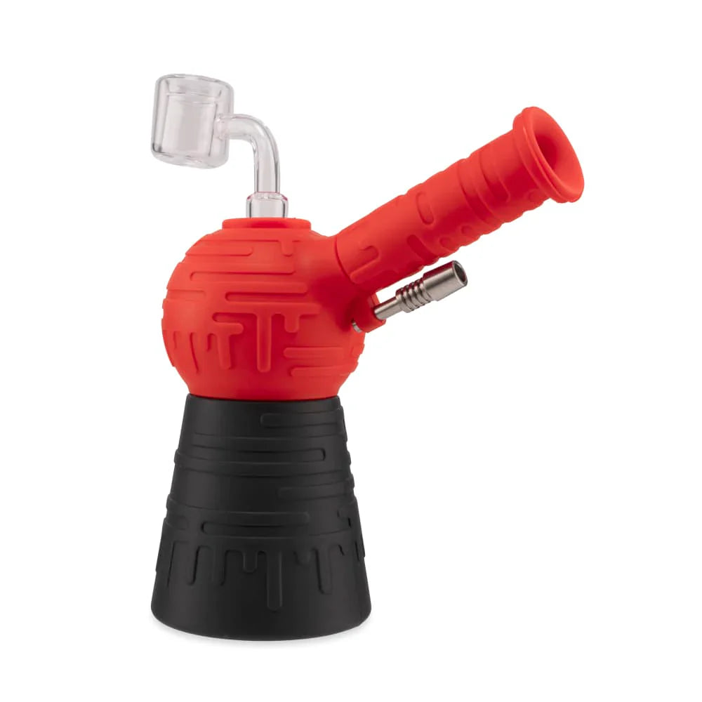 Ooze | Blaster - Silicone Glass Dab Rig Hybrid with Thermal Banger For Concentrates