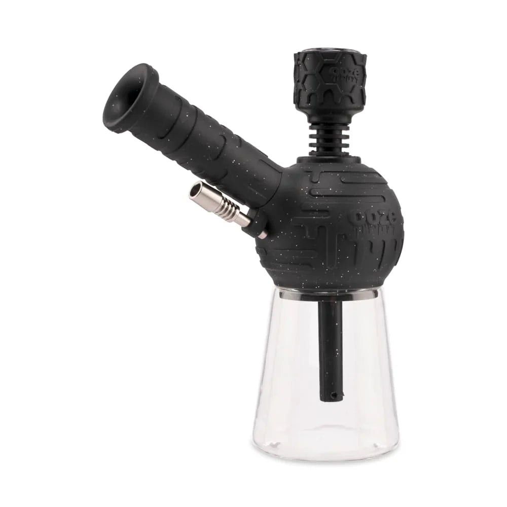 Ooze | Blaster - Silicone Glass Dab Rig Hybrid in Black