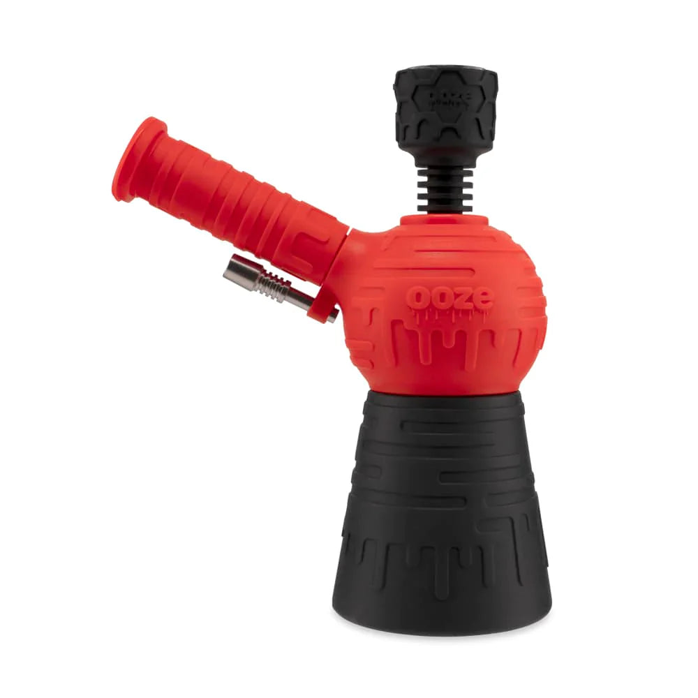 Ooze | Blaster - Silicone Glass Dab Rig Hybrid And Bong combo with bowl piece