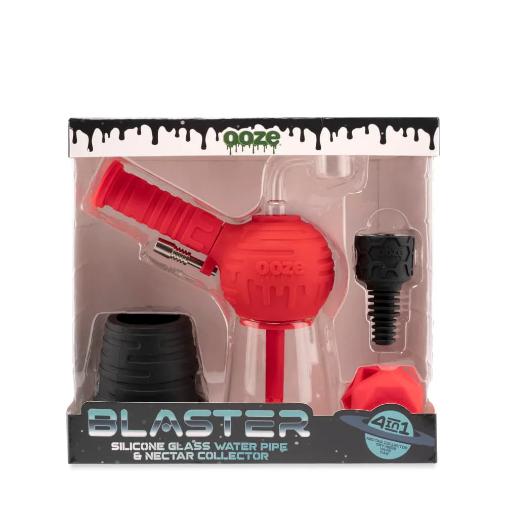 Ooze | Blaster - Silicone Glass Dab Rig Hybrid Packaging