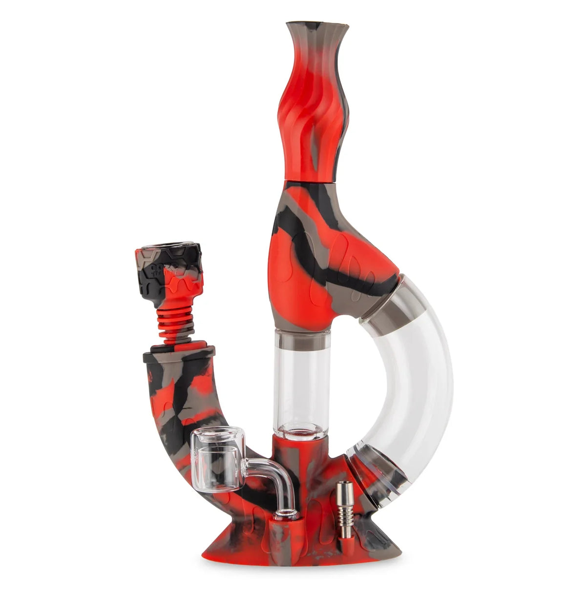 Ooze Echo Silicone Dab Rig Hybrid