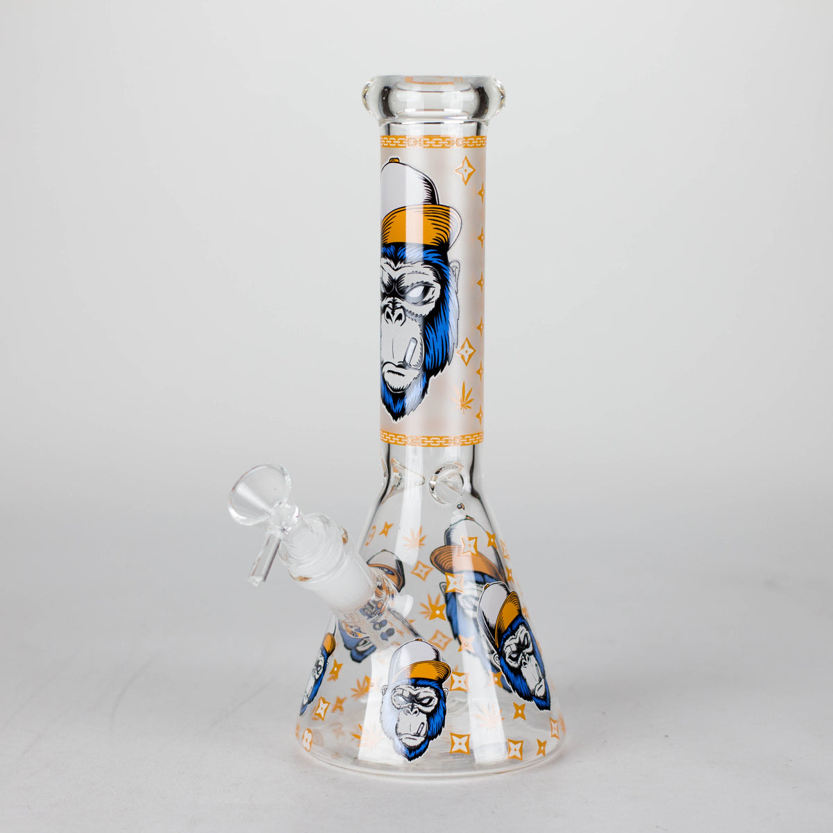 10" Orange Gorillaz Beaker Bong