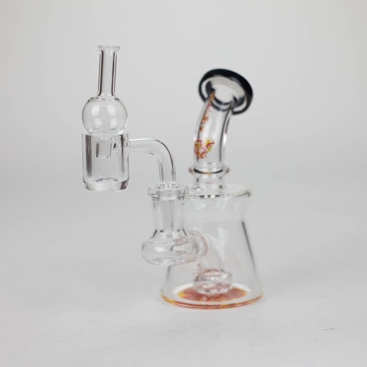 10 Inch Shatter Rig with Diffuser and Bubble Carb Cap From XTREME Glass