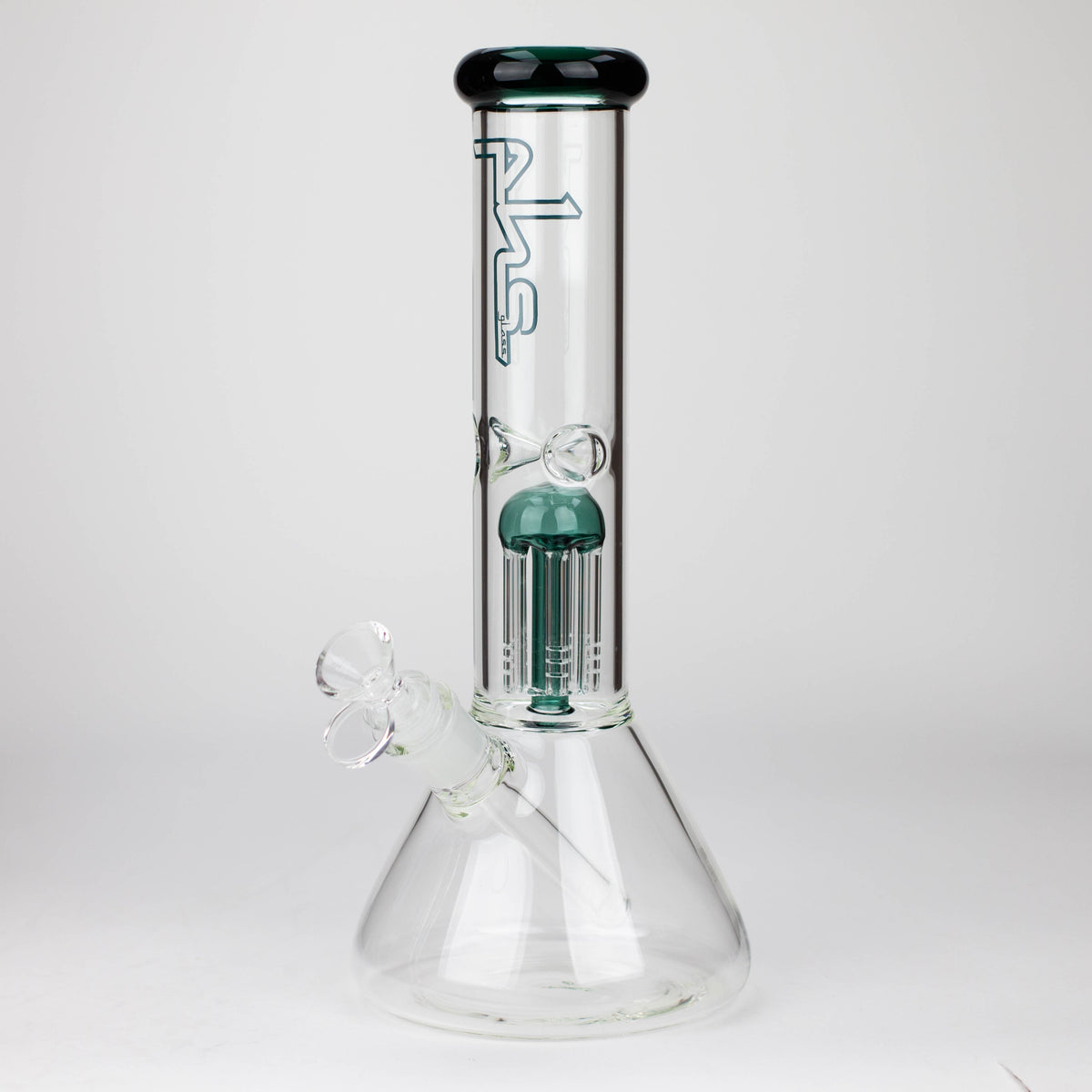 12 Inch Tree Arm Perc Beaker Bong by PHS in Green