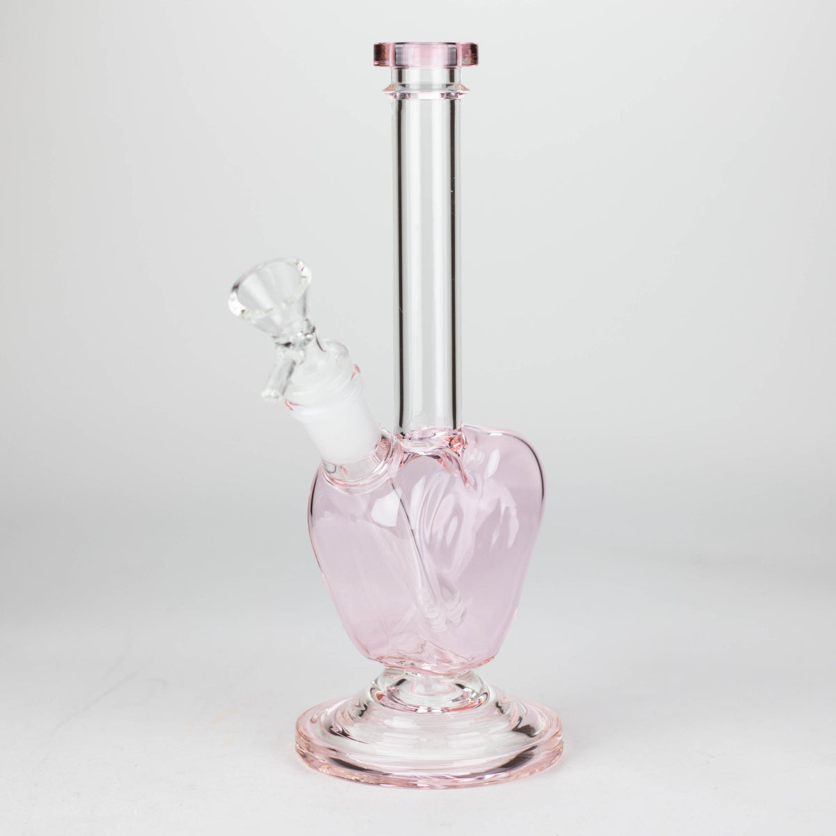 Pink Glass Heart Bong