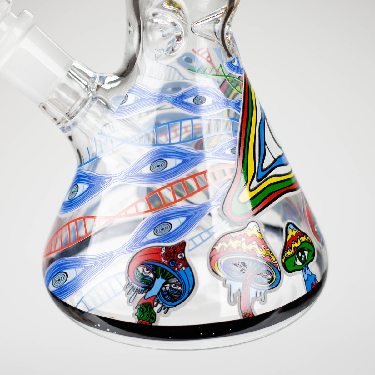 Beaker Bong With Psychedelic design