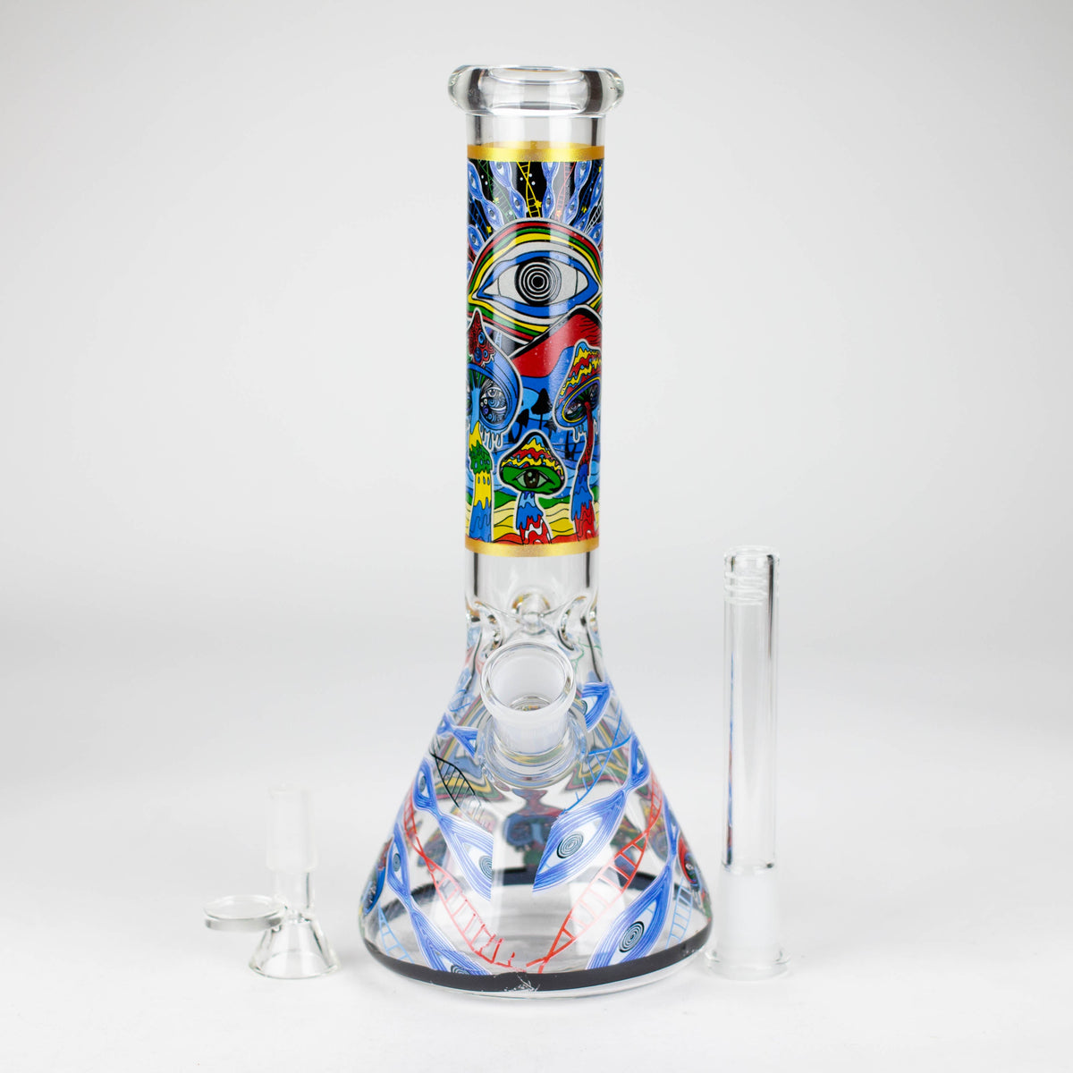 Glass Bong With Third Eye Design