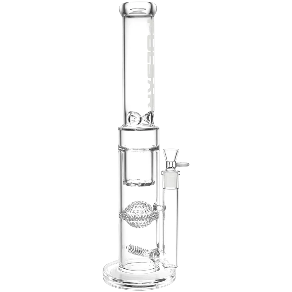 Pulsar Large Triple Perc Straight Tube Bong