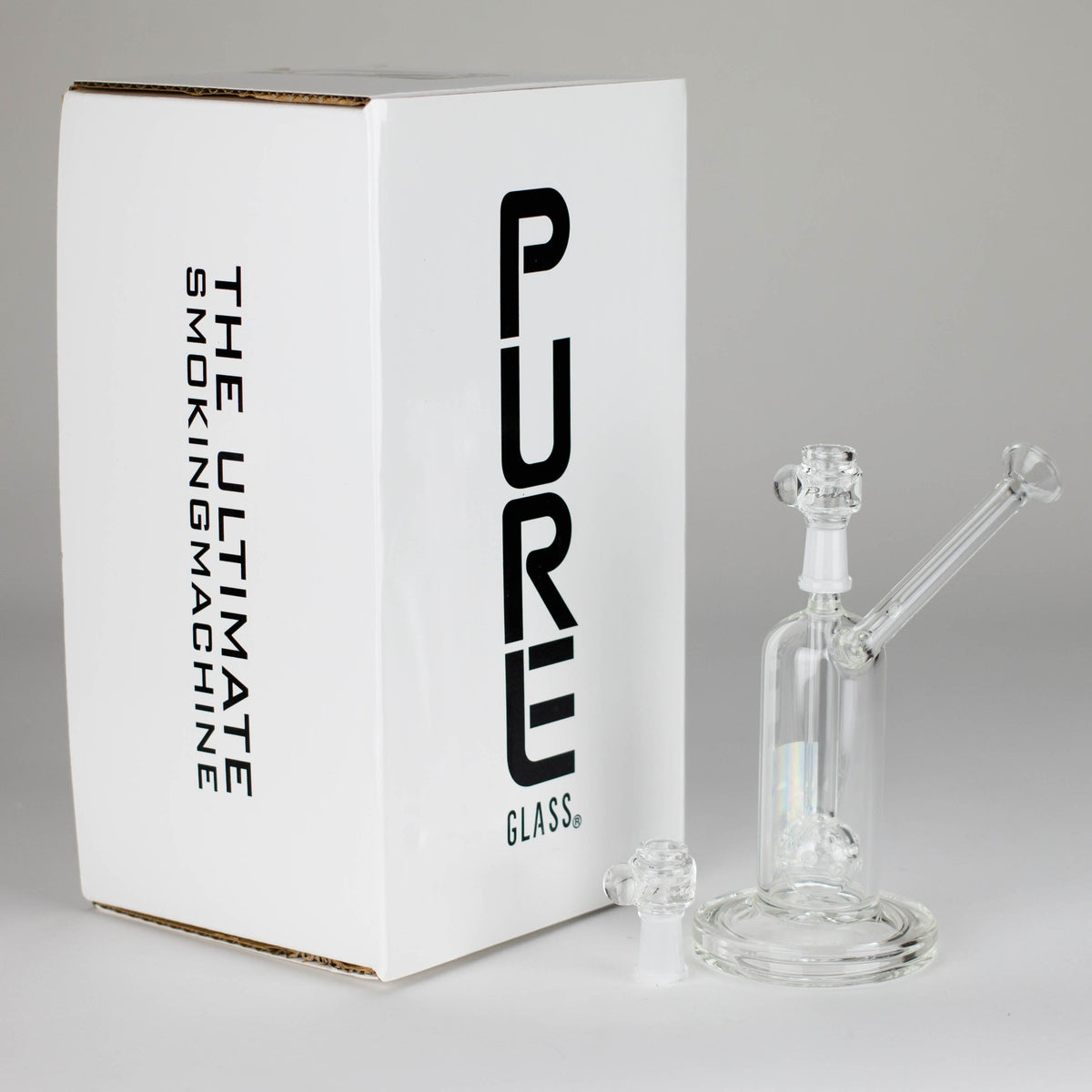 Pure Glass Inline Perc Recycler Bong
