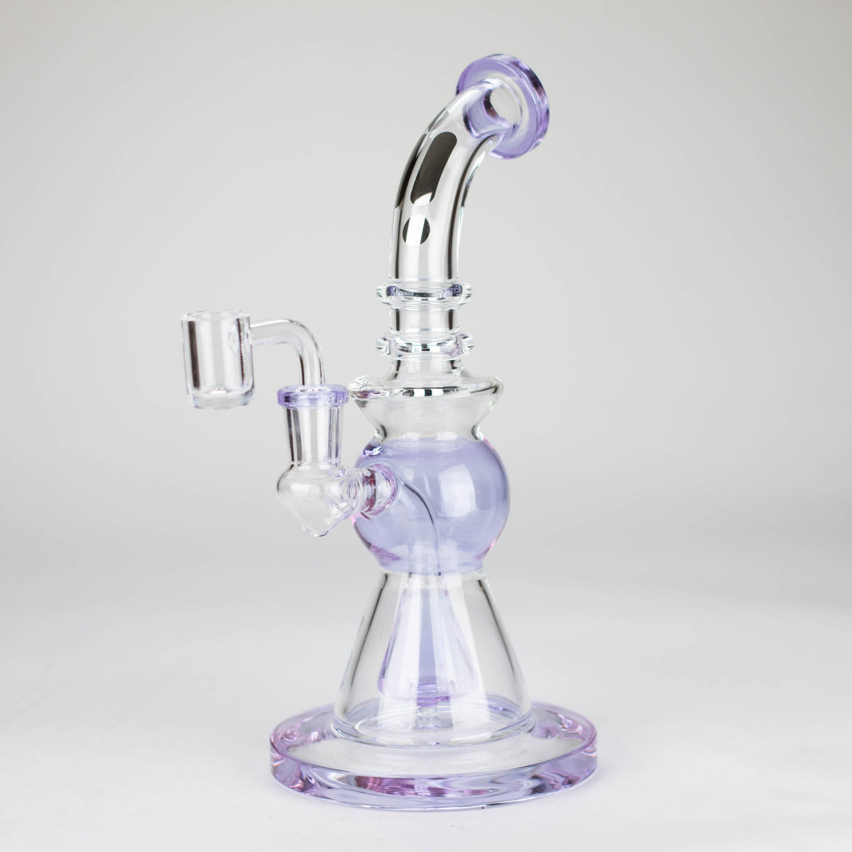 Purple Dab Rig With Showerhead Diffuser from Infyniti Glass