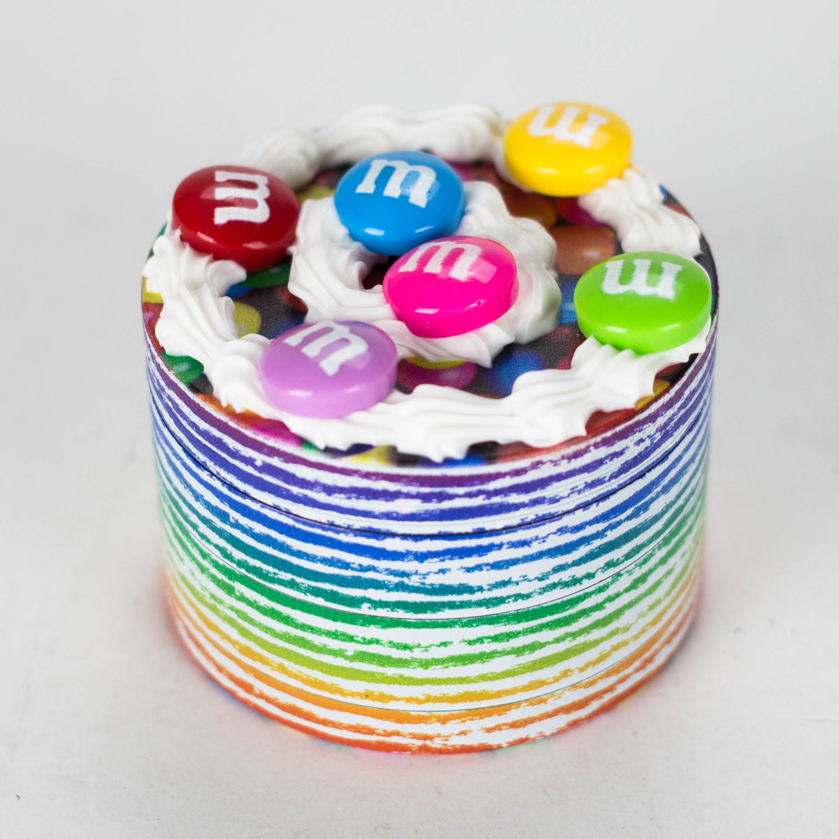 M&M's Rainbow Cake Herb Grinder for cannabis