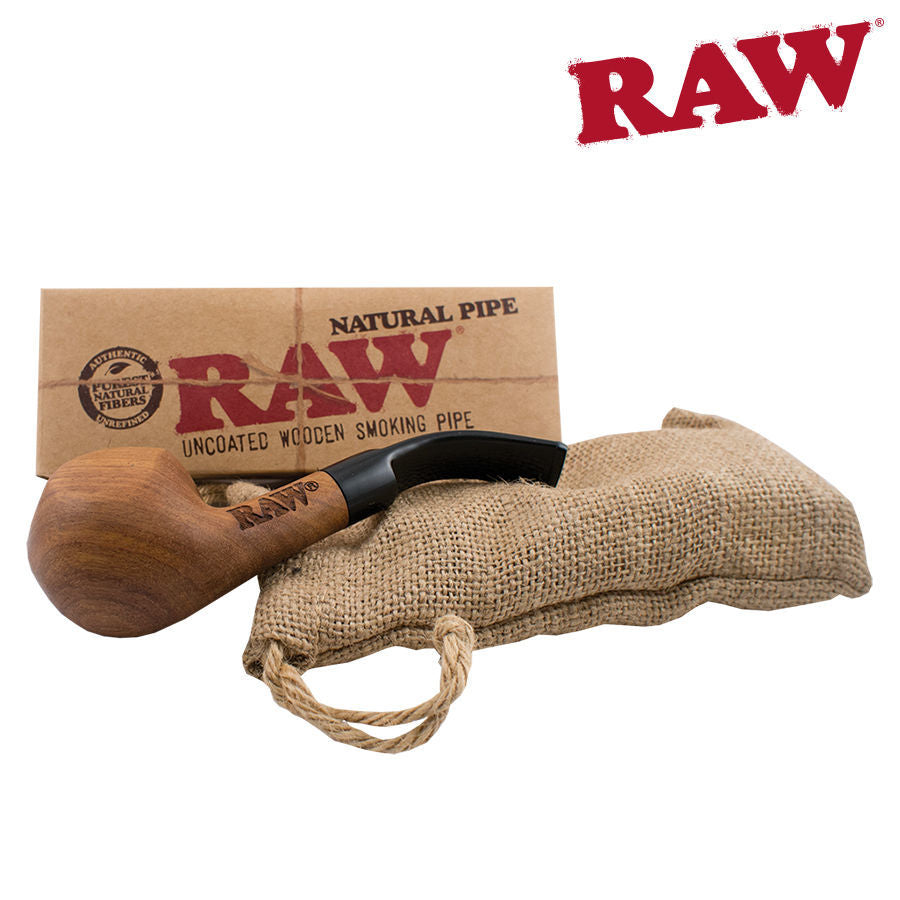 RAW | Bubinga Wooden Pipe with Cloth Bag