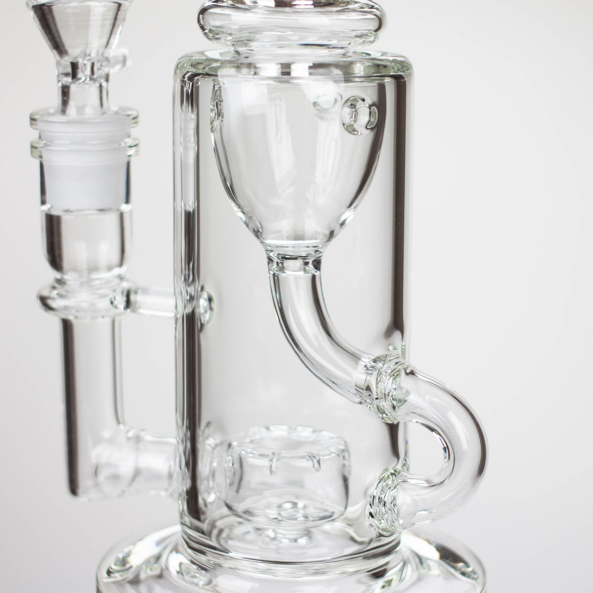 Recycler Body on a 10 Inch Recycler Bong with Tire Diffuser