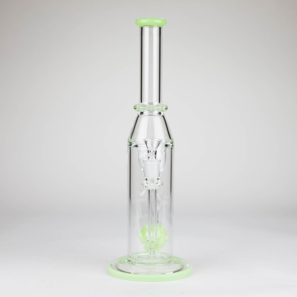 Front View of the Recycler Bong With Percolator And Sphere Diffuser